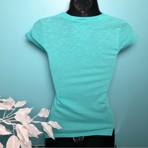 Junior Slim Fit T Shirt With Scoop Neck & Cap Sleeve - Picture 4 of 7